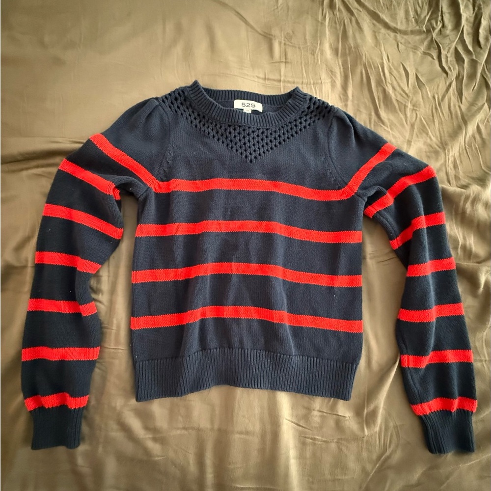 525 America Textured Navy Sweater